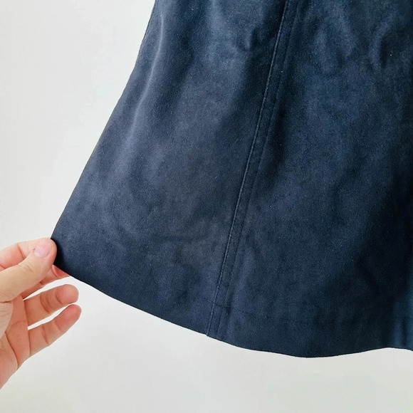 Abercrombie & Fitch Faux Suede Black Skirt Size 00 NWT - Picture 9 of 12